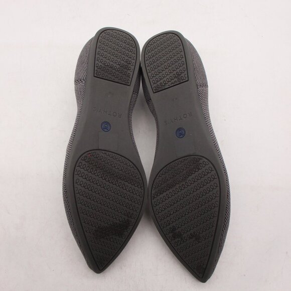 Rothy’s The Point Women's Size 7.5 Gray Ballet Flat Classic Slip On Shoes - Picture 7 of 9